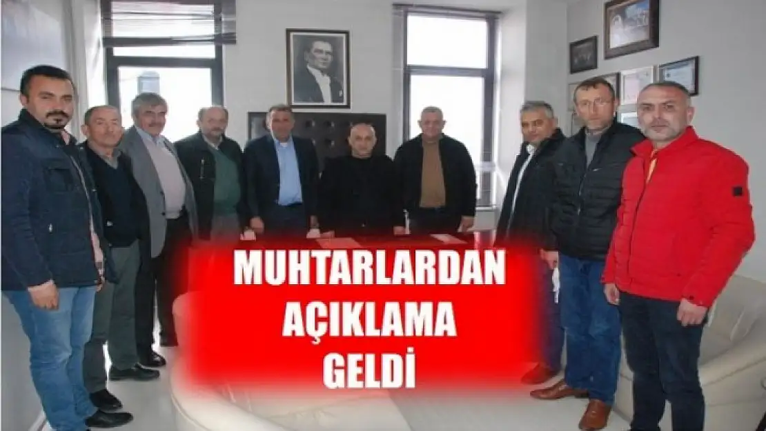 'MUHTARLAR ZAN ALTINDA BIRAKILMIŞTIR'