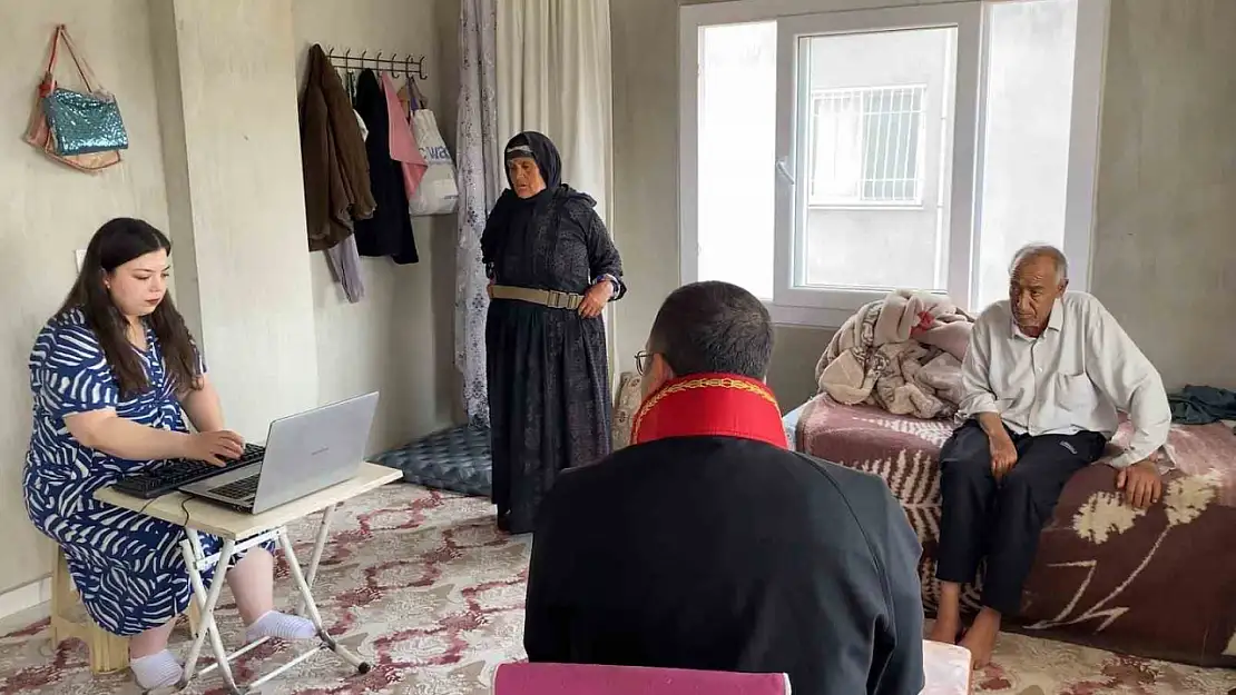 Müştekinin ifadesi için 'Evde Adalet Hizmeti' uygulamasıyla evde mahkeme kuruldu