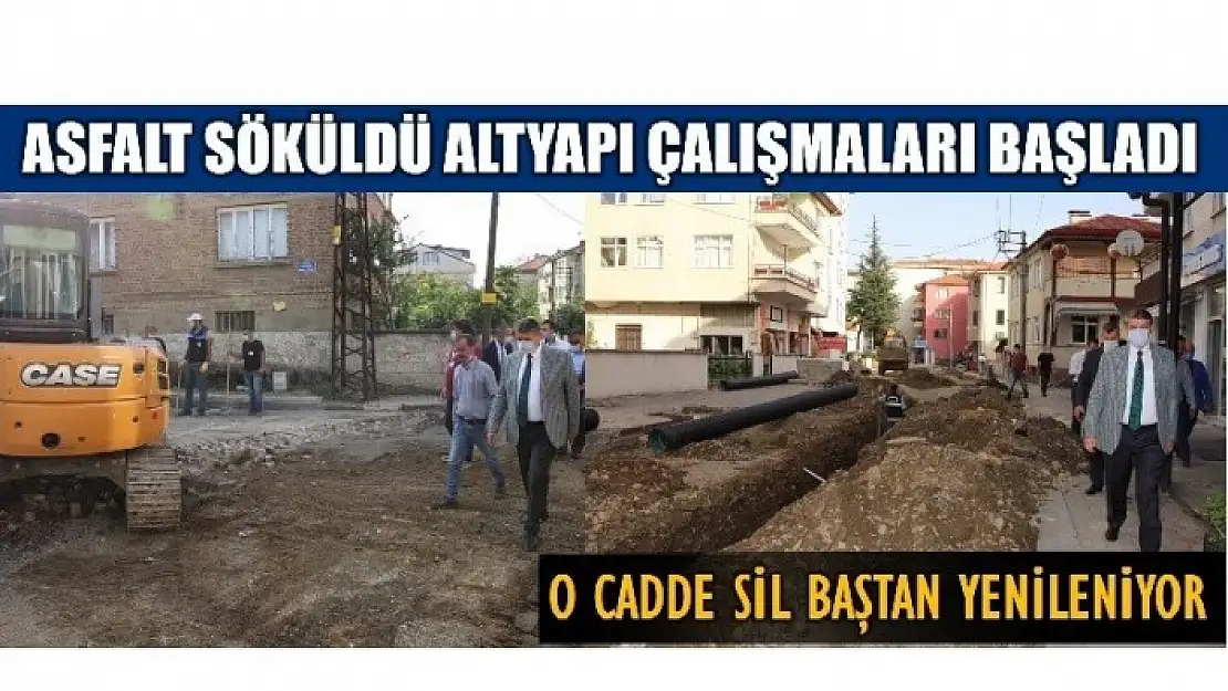 O CADDE SİL BAŞTAN DÜZENLENİYOR