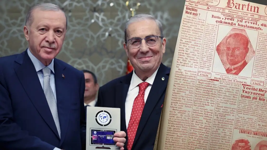 Ödülünü Cumhurbaşkanı Erdoğan'dan aldı