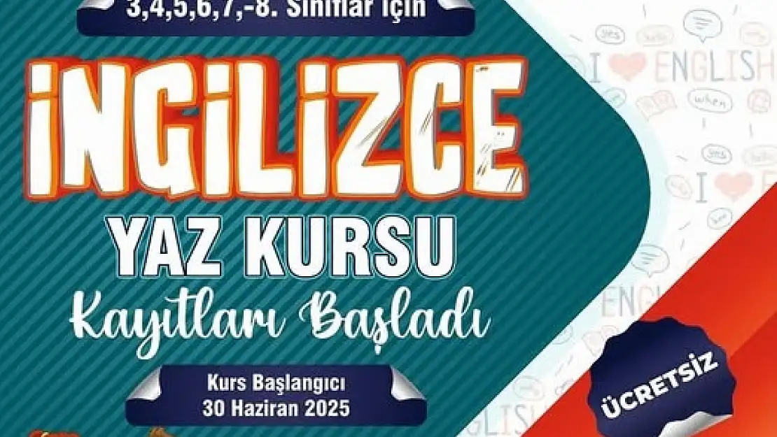 Öğrencilere ücretsiz İngilizce kursu