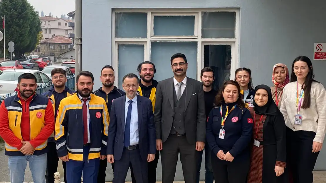 Özkan Pulat 112 İl Ambulans Servisi Başhekimliği ve 112 Acil Çağrı Merkezini ziyaret etti