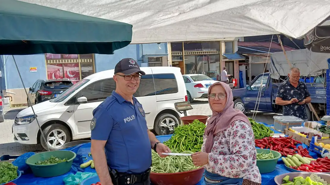 Pazar Yerinde Suç Önleme Bilgilendirmesi