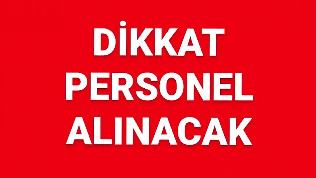 Personel alınacak