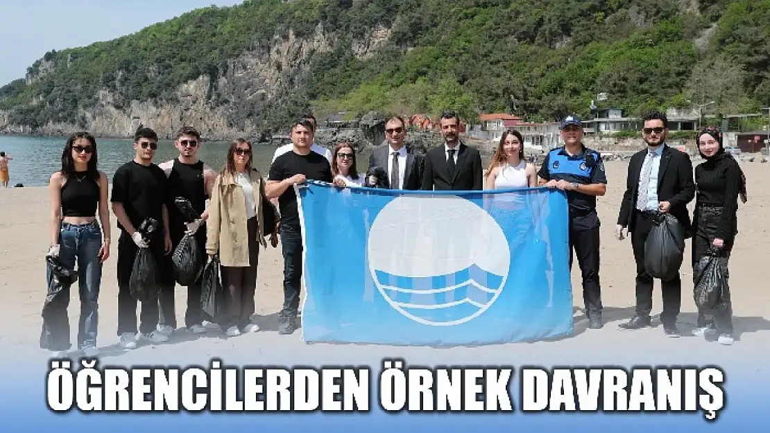 Plajı temizlediler