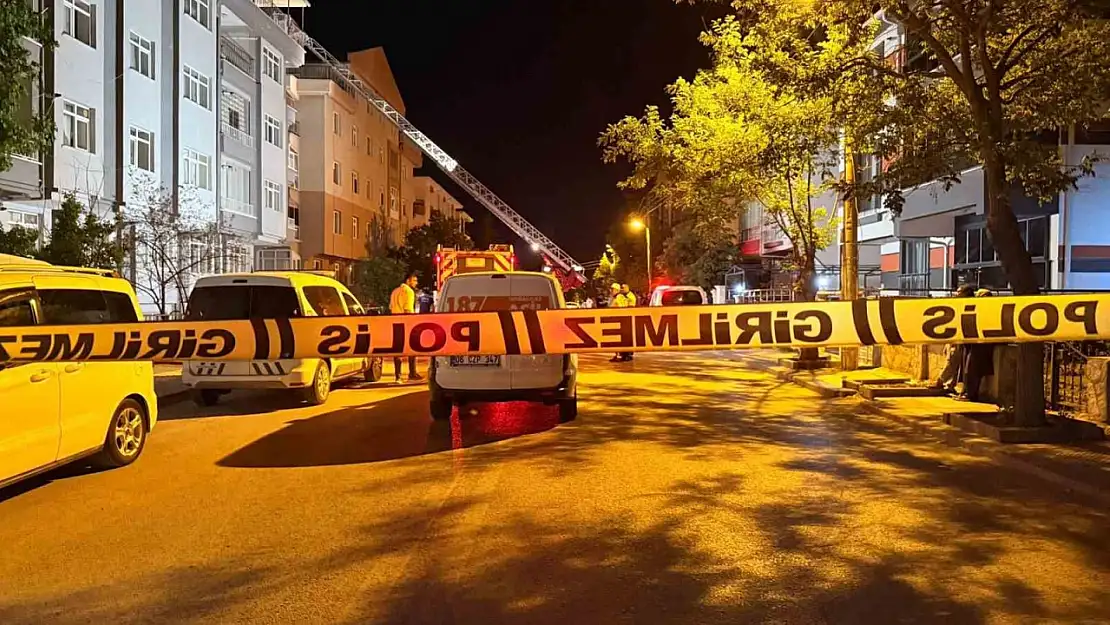 Polatlı'da 5 katlı binada yangın çıktı