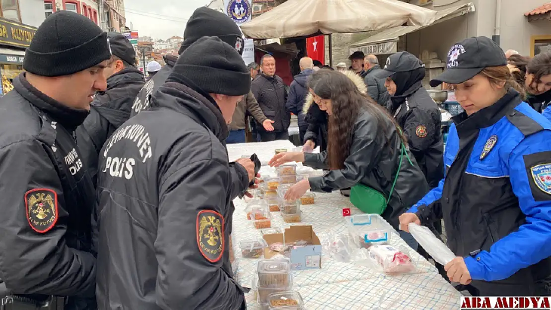 Polis eşlerinden depremzedelere destek