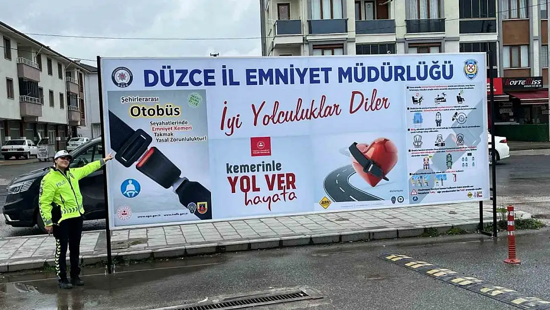 Polis otobüslerde emniyet kemeri takılması konusunda kararlı