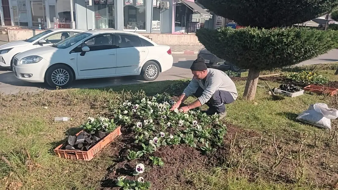 Refüj ve yeşil alanlarda çalışma