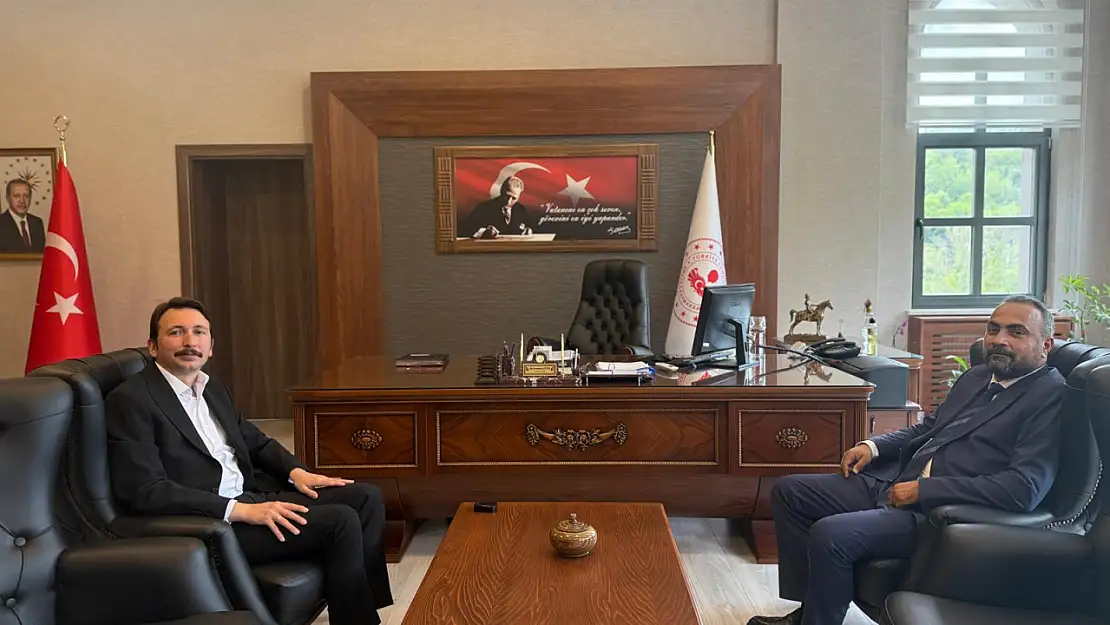 Rektör Akkaya'dan Kaymakam Çetin'e hayırlı olsun ziyaretİ