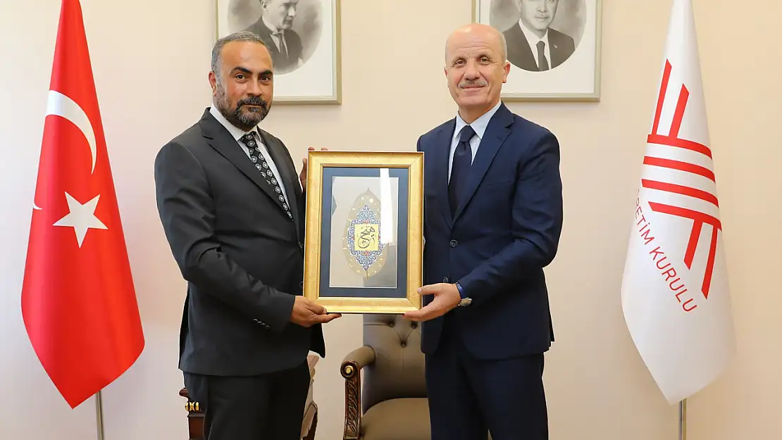 Rektör Akkaya'dan YÖK Başkanı Özvar'a ziyaret
