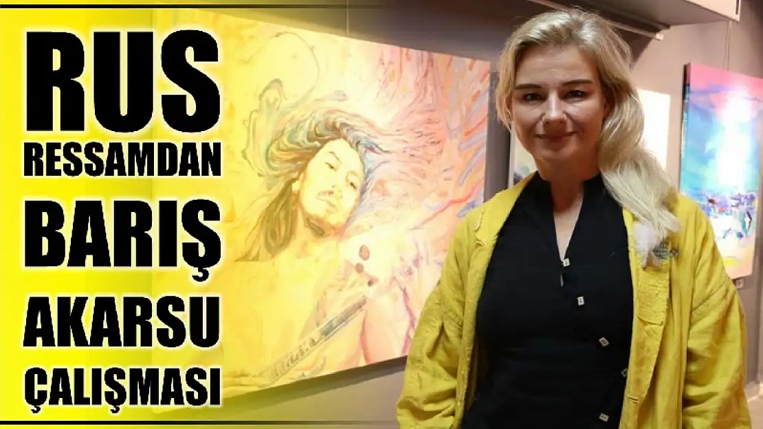 Rus ressam, İlham Veren İnsanlar projesinde Barış Akarsu'yu resmetti