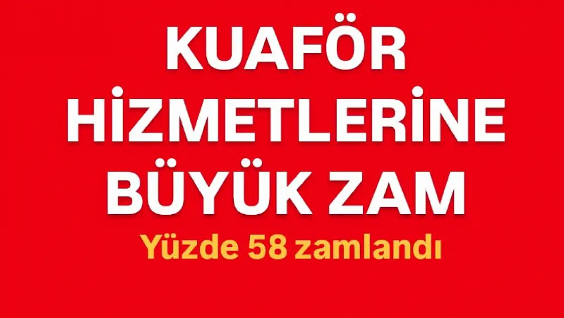 Saç sakal traşına büyük zam