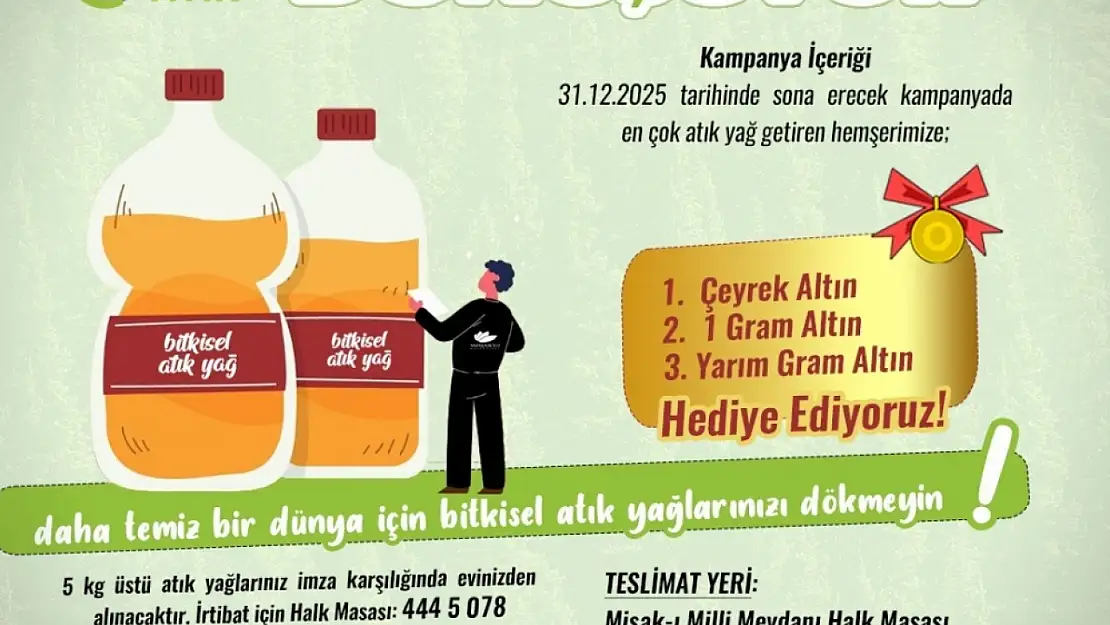 Safranbolu'da atık yağlar altına dönüşüyor