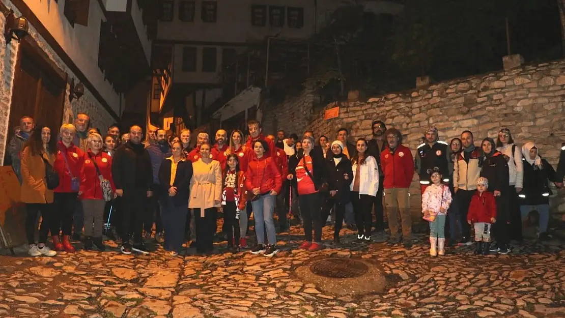 Safranbolu'da gece yürüyüşü etkinliği