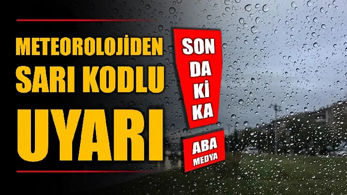 Sağanak yağışlara dikkat