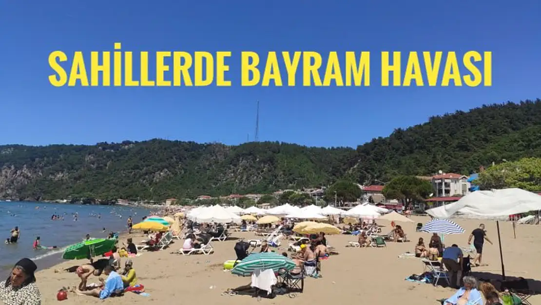 Sahillerde bayram havası