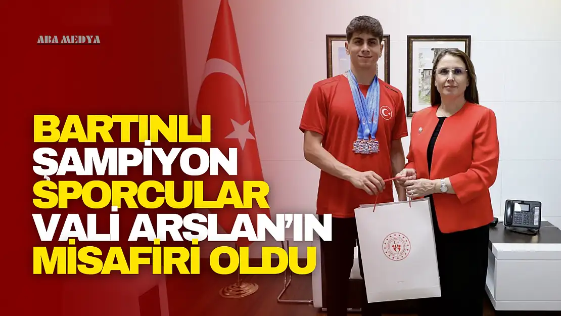 Şampiyon Sporcular Vali Arslan'ın Misafiri Oldu