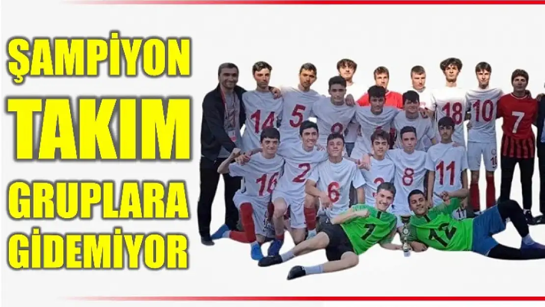 Şampiyon takım yaya kaldı