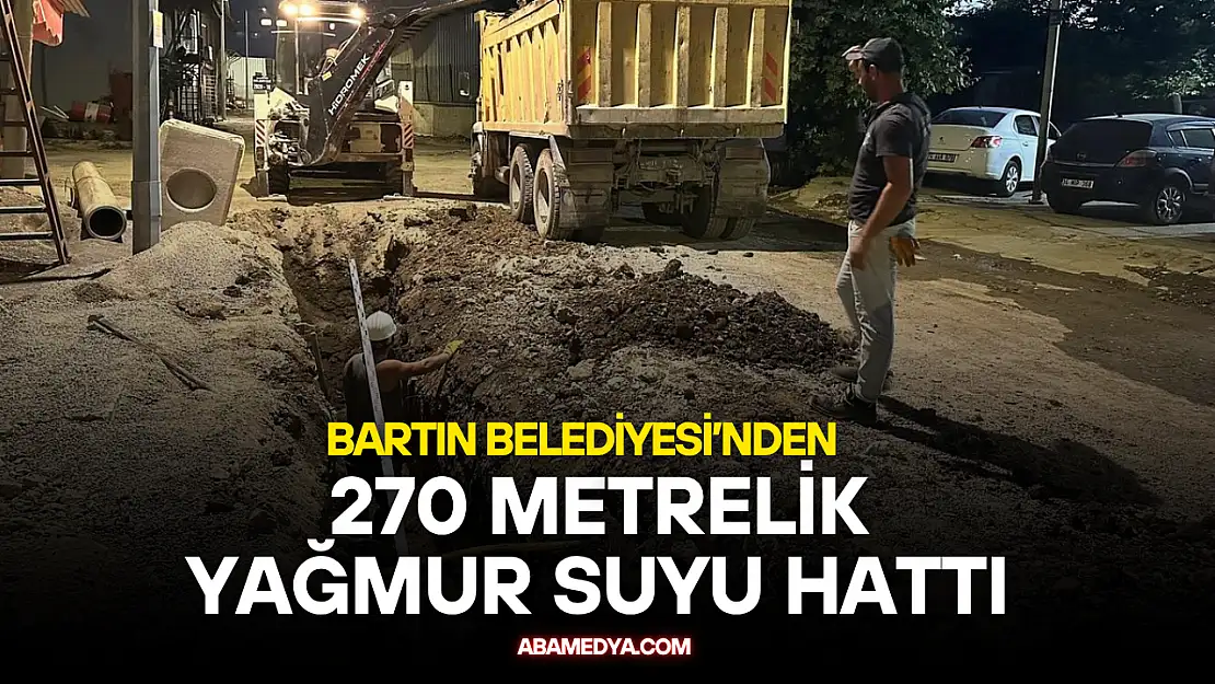Sanayi Sitesinde yeni bir yağmur suyu hattı