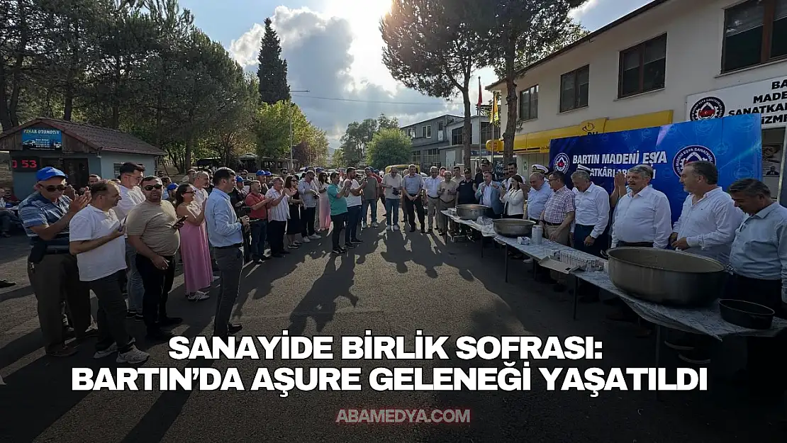 Sanayide Birlik Sofrası: Bartın'da Aşure Geleneği Yaşatıldı