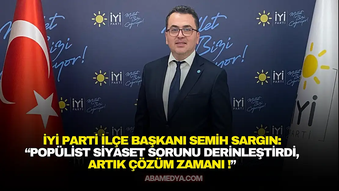 Sargın'dan Geçmişten Gelen Popülist Siyaset Yorumu !