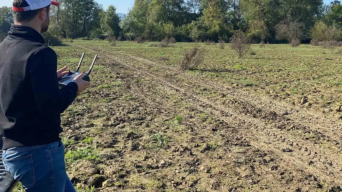 Selde hasar gören mera dron ile tohumlandı