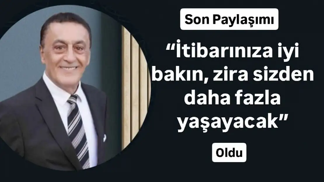 Sezai Çağdaş'ın son paylaşımı