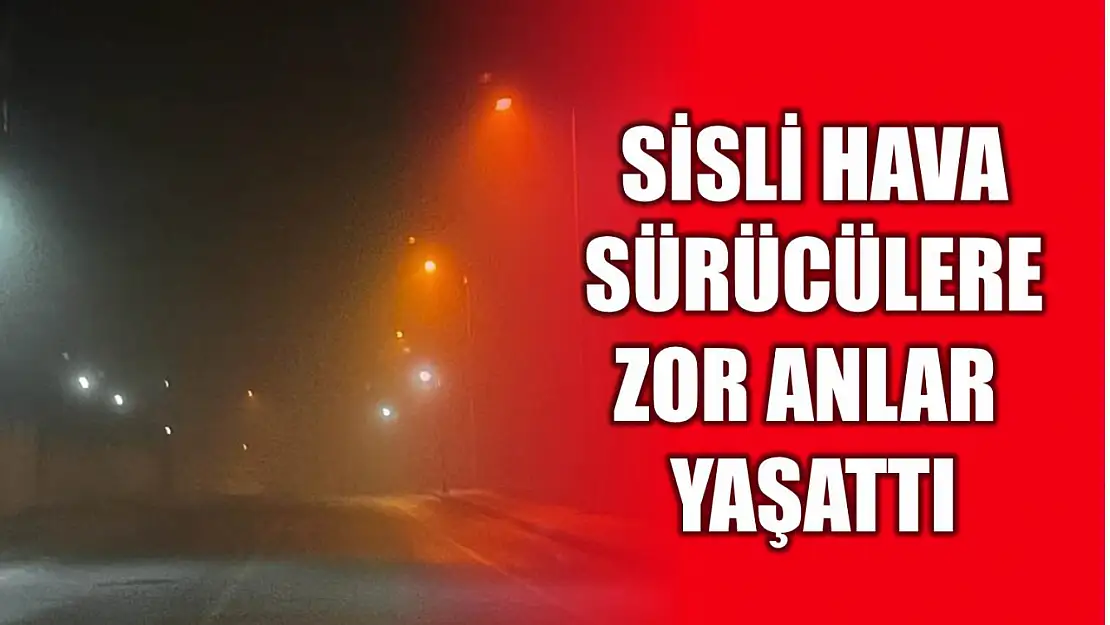 Sisli hava görüş mesafesini düşürdü