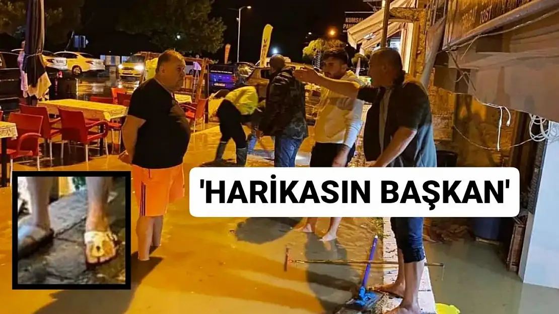 Şort ve Parmak arası Terlikle sokağa indi