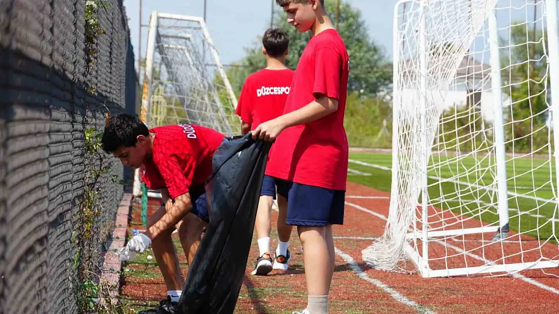 Spor camiasından 'Temiz Şehir Düzce' kampanyasına destek