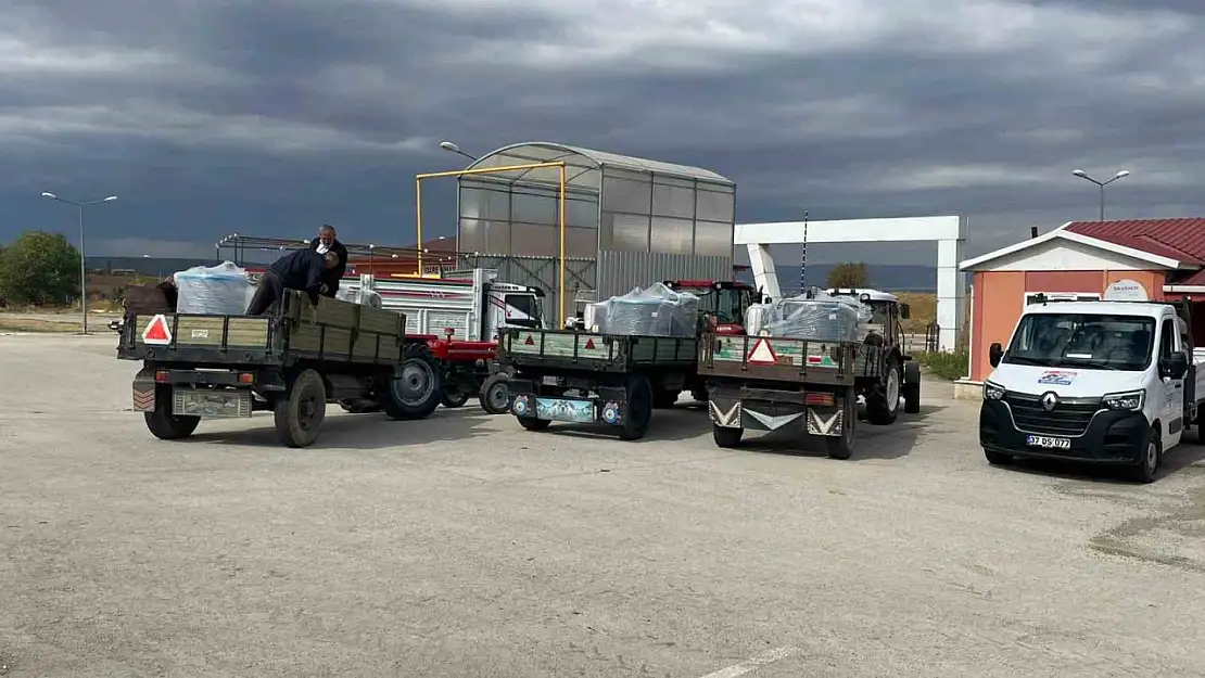 Süt soğutma tankları hak sahiplerine teslim edildi