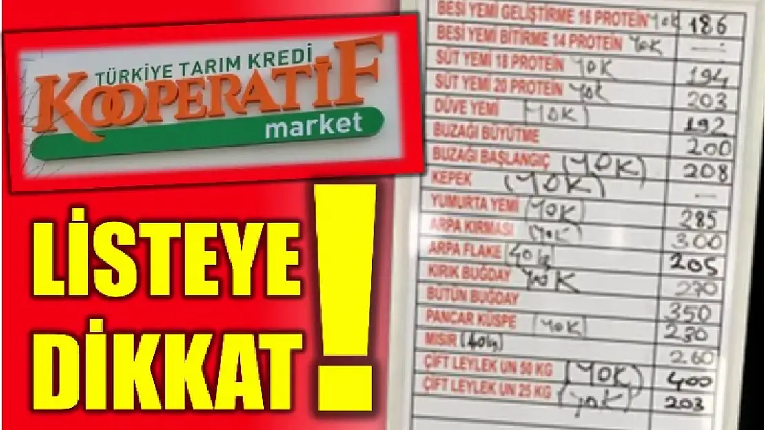 Tarım kredi kooperatifi 'YOK' satıyor