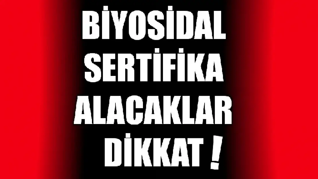 Tarım Müdürlüğünden duyuru