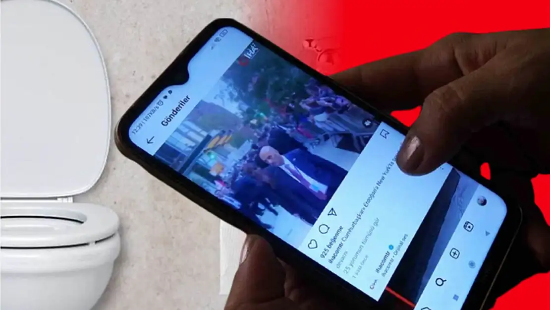 Tuvalette telefonla vakit geçirenler dikkat