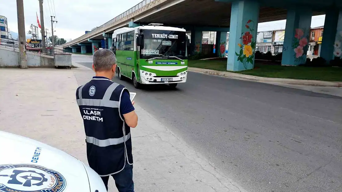 Toplu taşıma araçlarına denetim