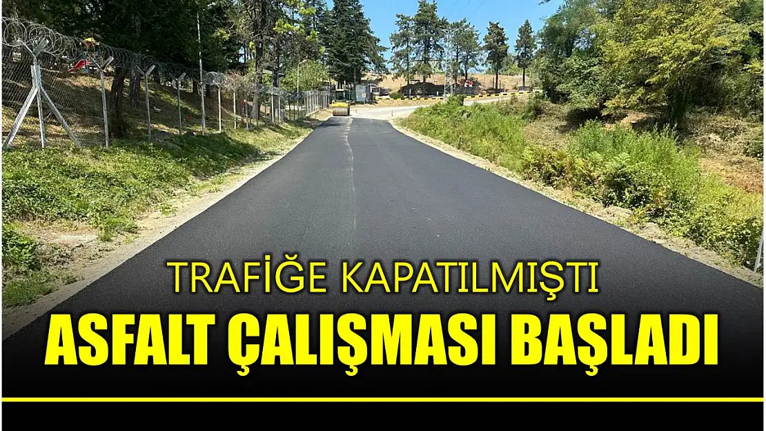 Trafiğe kapatıldı çalışmalar başladı