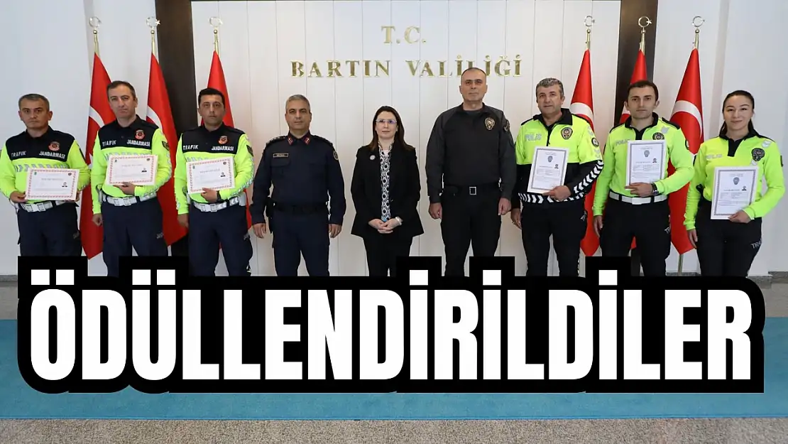 Trafik personeline teşekkür belgesi