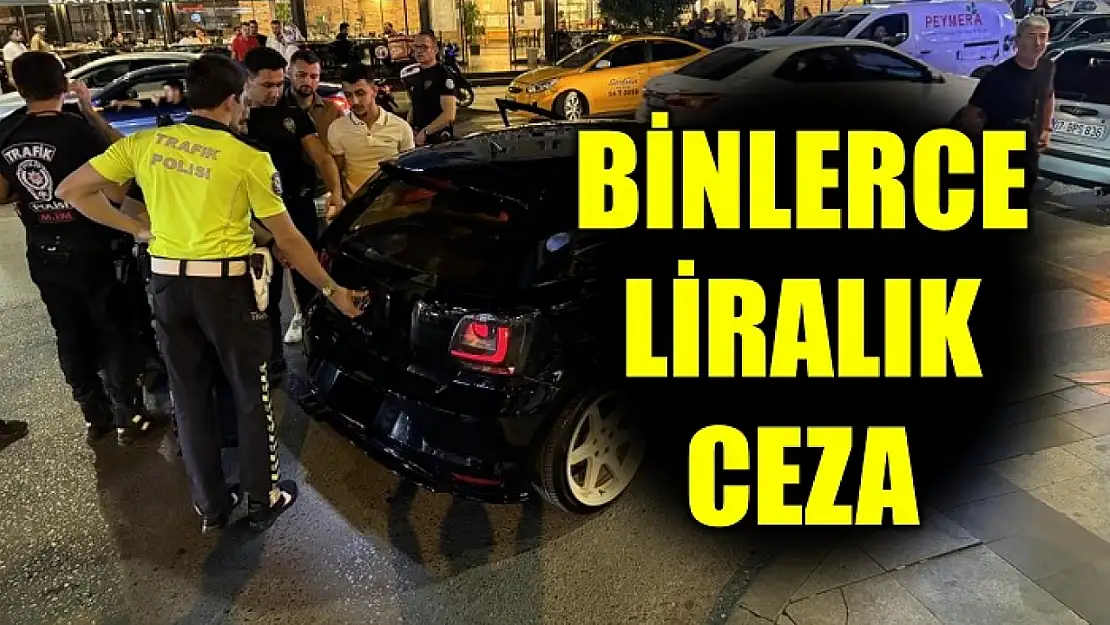 Trafikte ceza yağdı