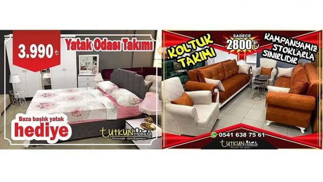 TUTKUN MOBİLYADA BÜYÜK KAMPANYA...