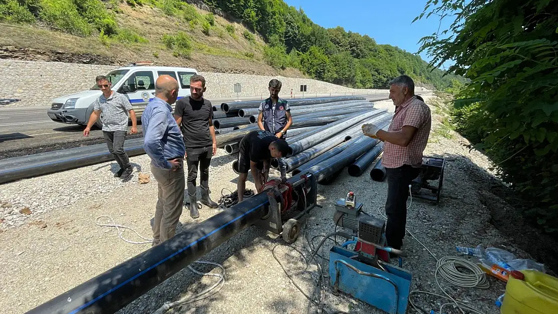 Uğurlar Köyü içme suyu hattı yenileniyor