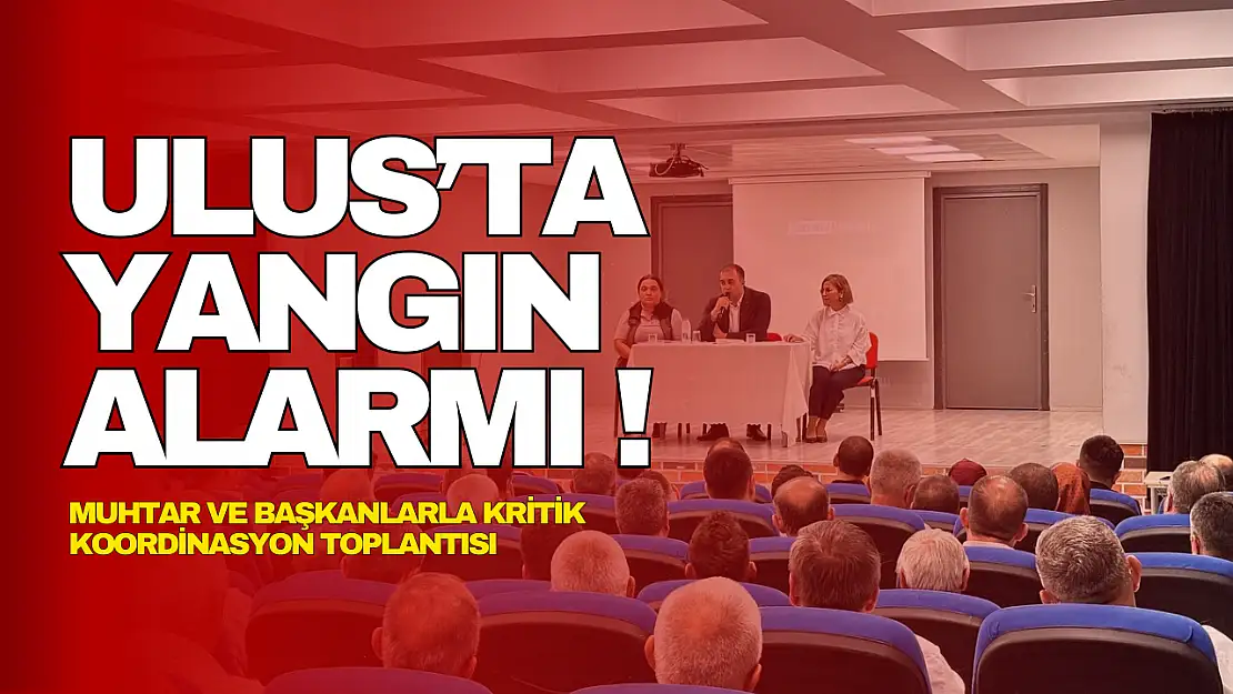 Ulus'ta Yangın Alarmı