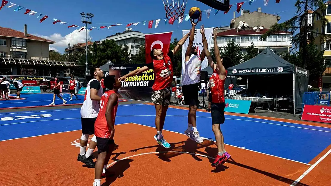 Ümraniye'de '3x3 Sokak Basketbolu' heyecanı yaşandı