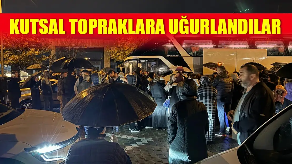 Umre kafilesi için tören düzenlendi