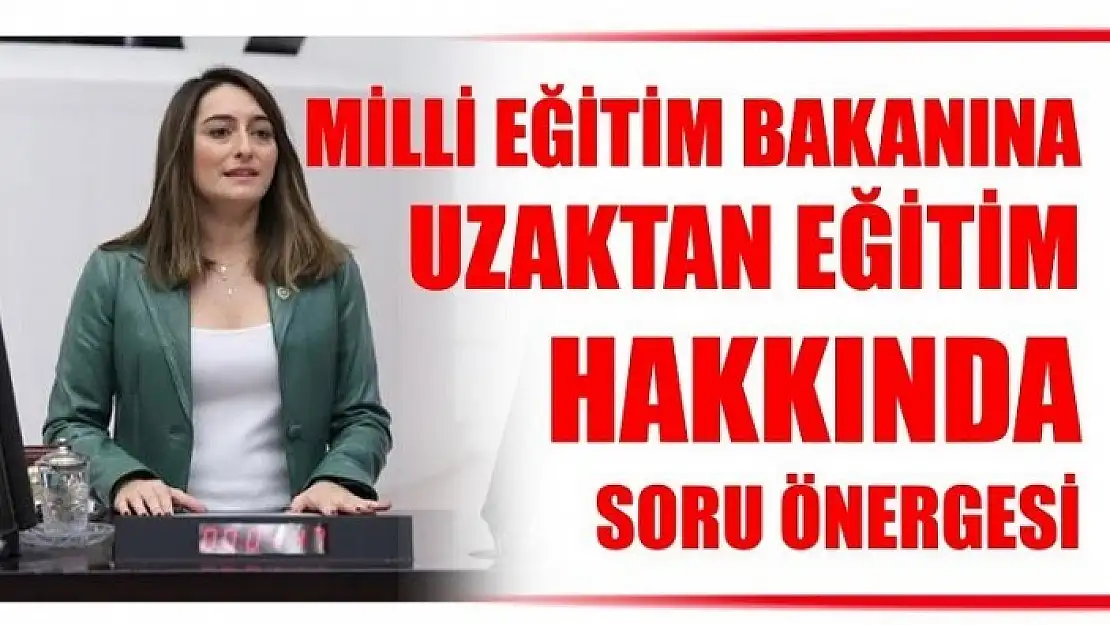 UZAKTAN EĞİTİM HAKKINDA SORU ÖNERGESİ