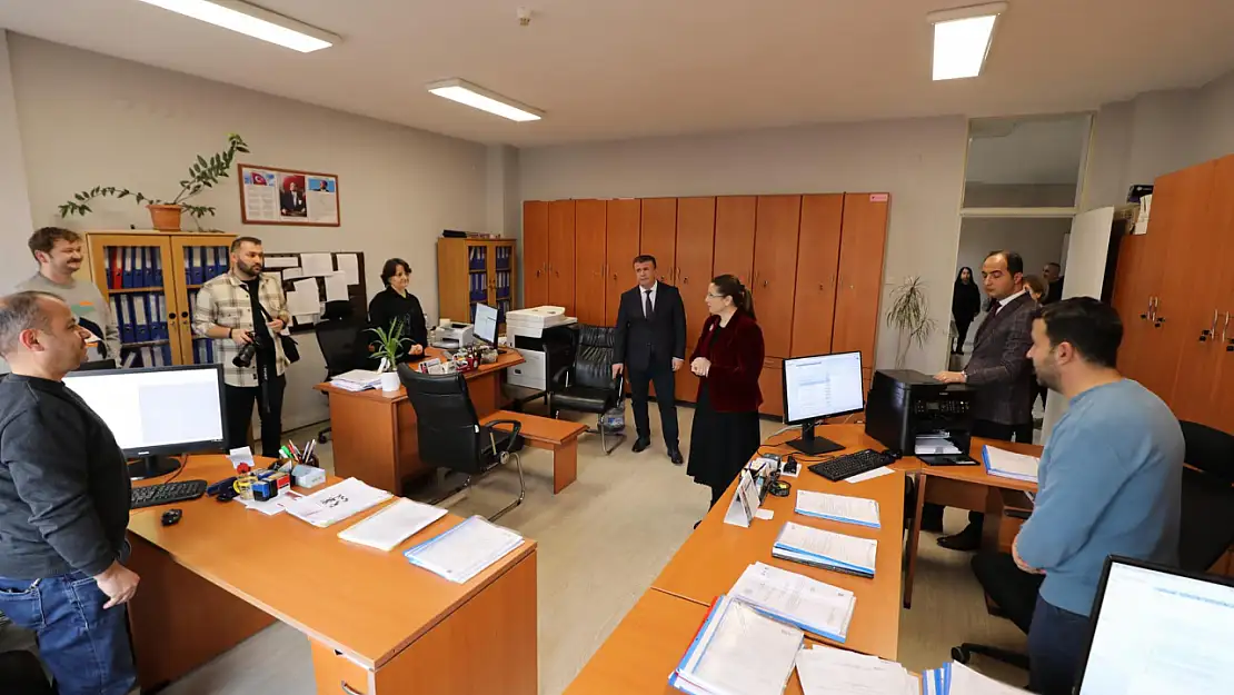 Vali Arslan'dan Milli Eğitim Müdürlüğünde inceleme