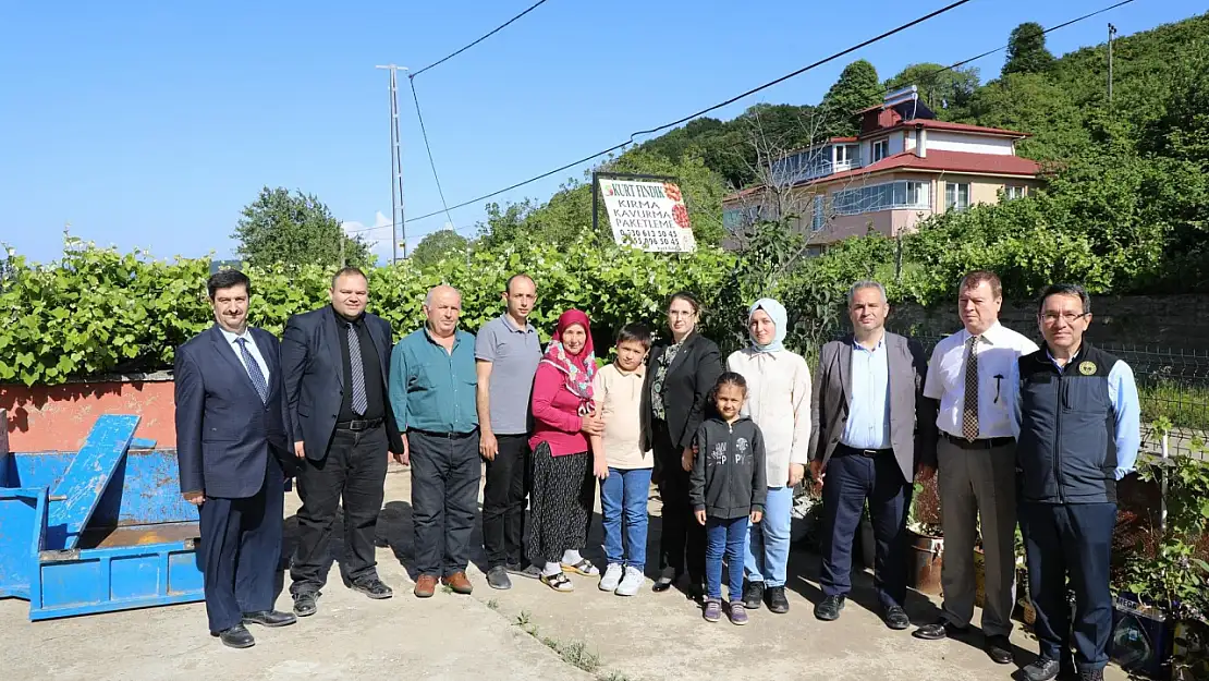 Vali Arslan fındık işletmesini ziyaret etti