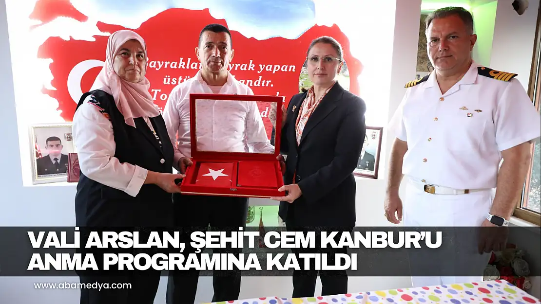 Vali Arslan, Şehit Cem Kanbur'u Anma Programına Katıldı
