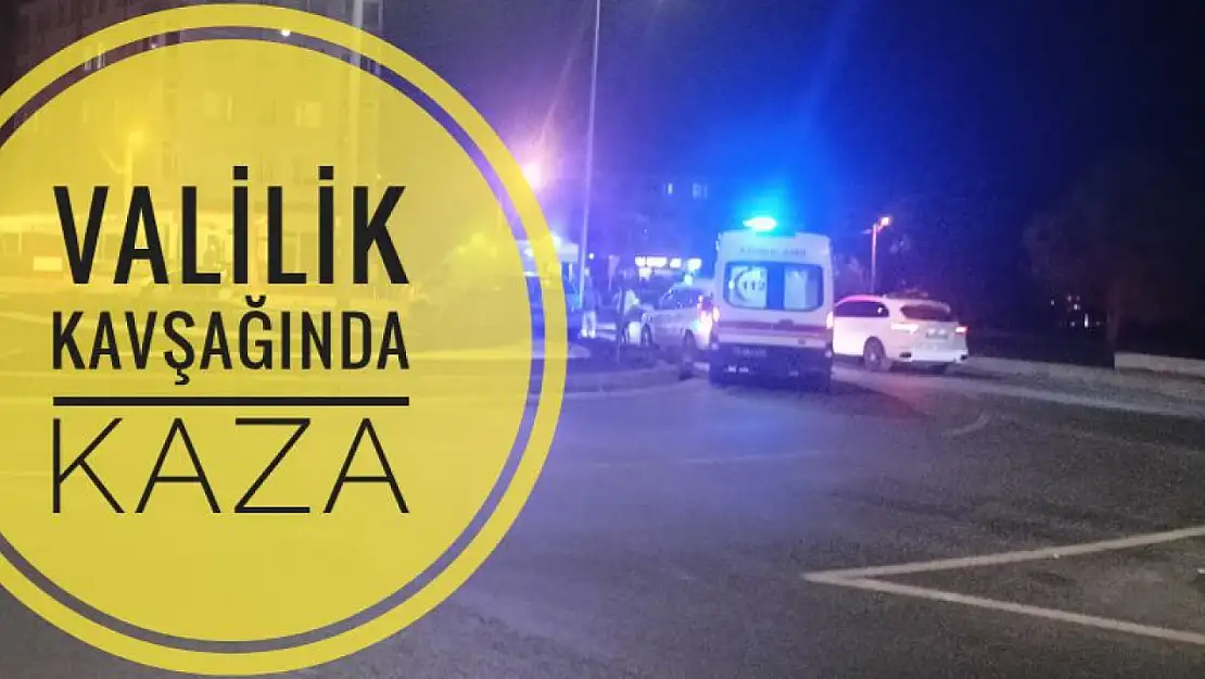 Valilik akıllı kavşakta kaza