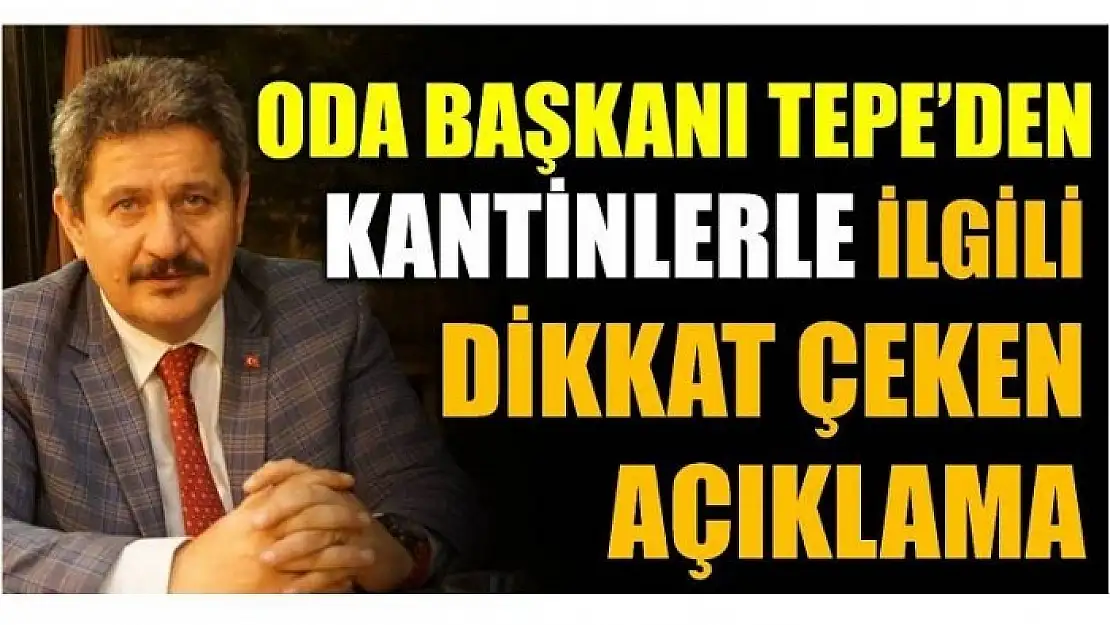 VELİLER DİKKAT! ODA BAŞKANINDAN ÖNEMLİ AÇIKLAMA!